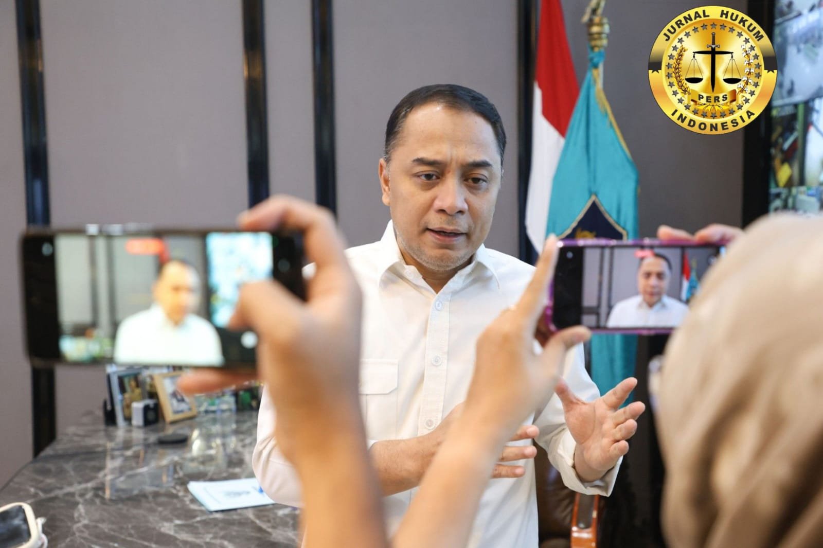 Doa Lintas Agama Warnai Malam Tahun Baru di Balai Kota Surabaya, Wali Kota Eri Ajak Warga Tumbuhkan Empati untuk Korban Bencana