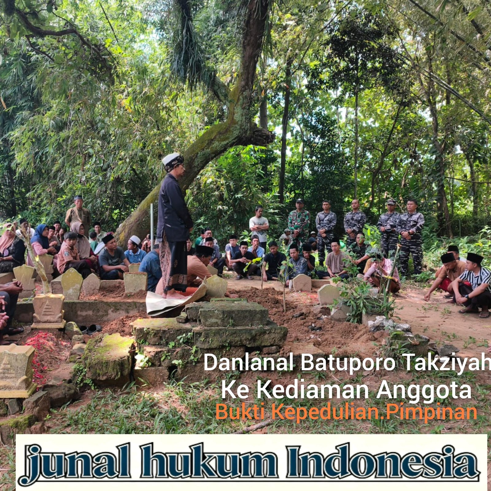 Wujud Kepedulian Pimpinan, Danlanal Batuporon Takziyah ke Kediaman Anggota