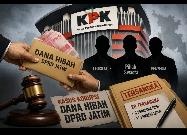 KPK Terus Usut Kasus Dana Hibah DPRD Jatim, 20 Tersangka Terjerat