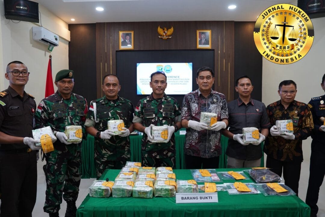 Satgas Pamtas Yonarhanud 1/PBC/1 Kostrad Gagalkan Penyelundupan Puluhan Kilo Narkoba