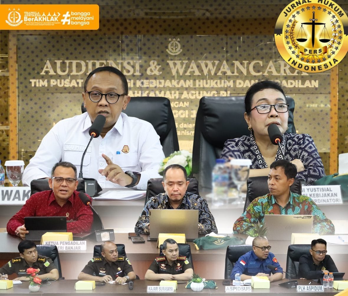 Kejati Jatim Terima Audiensi Mahkamah Agung RI Bahas Penguatan Regulasi Penyitaan Aset Lintas Negara