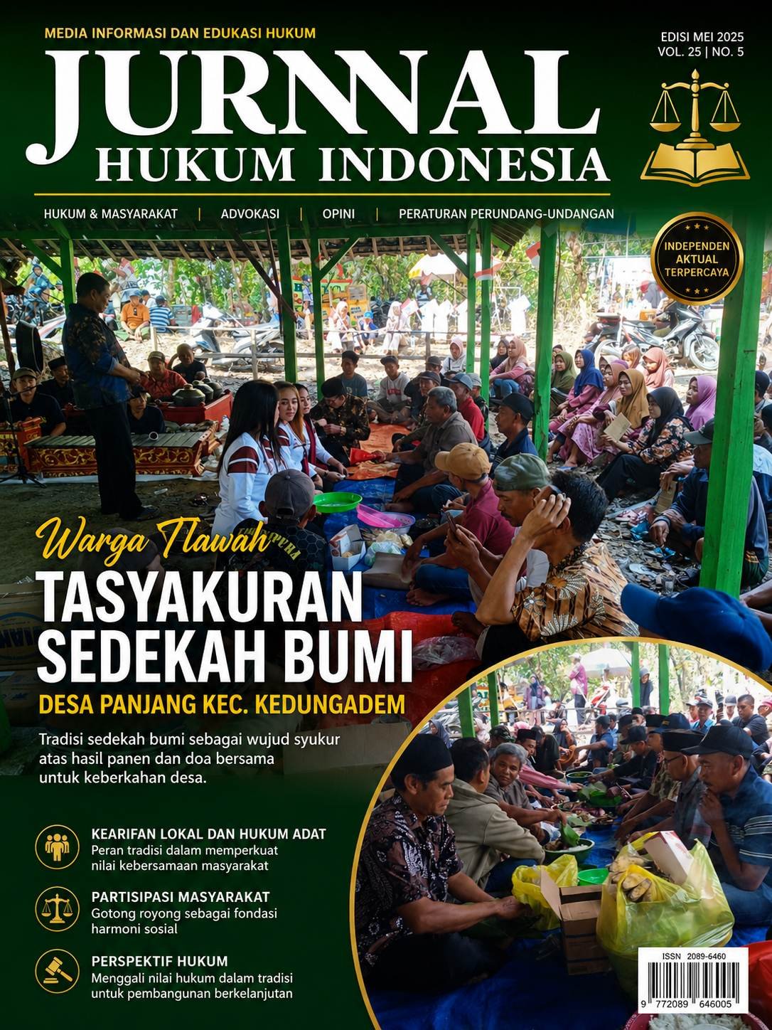 Warga Tlawah Tasyakuran Sedekah Bumi Desa Panjang Kec. Kedungadem