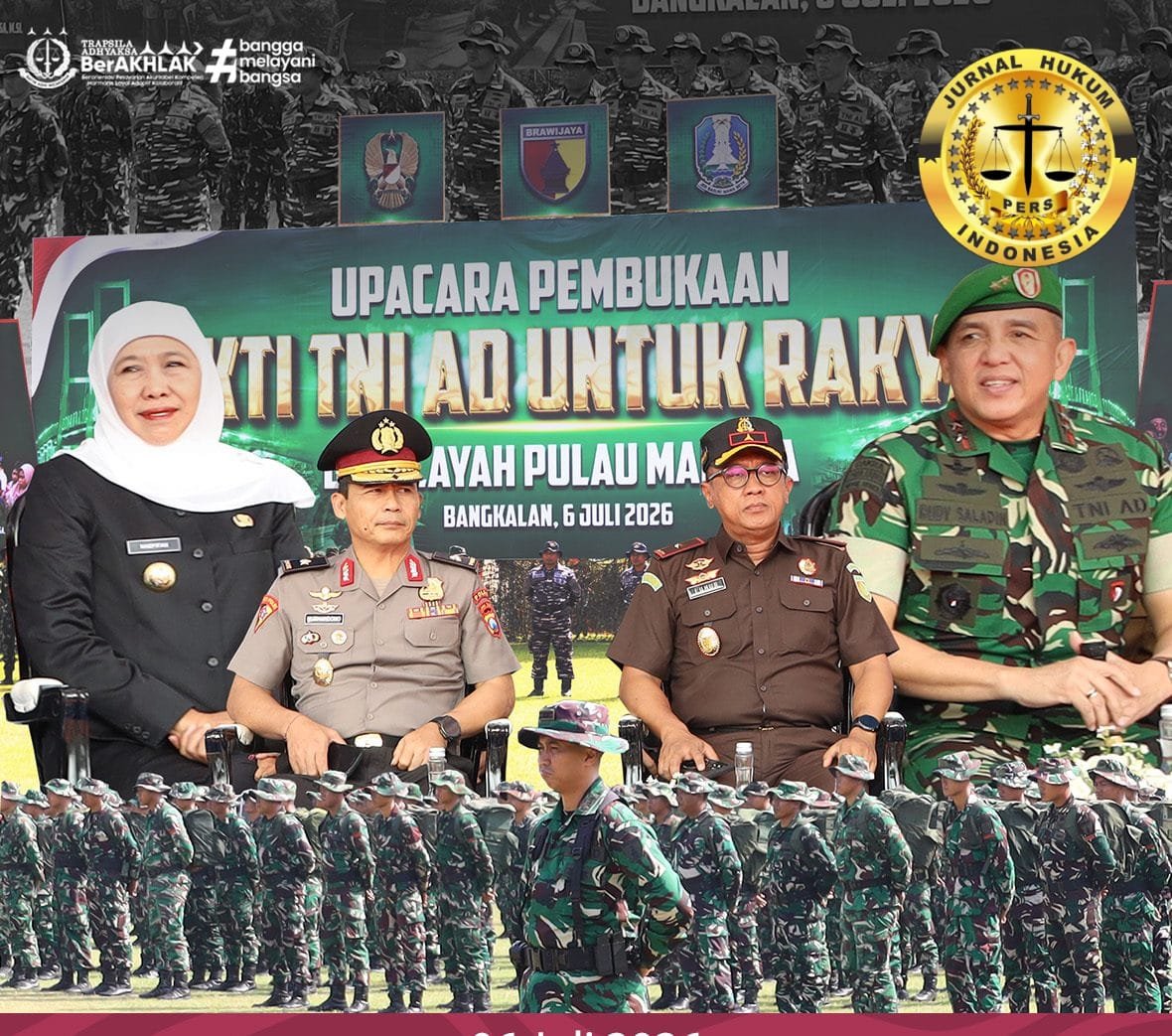 Wakajati Jatim Hadiri Pembukaan Bakti TNI AD 2026, Perkuat Kolaborasi untuk Pembangunan Daerah