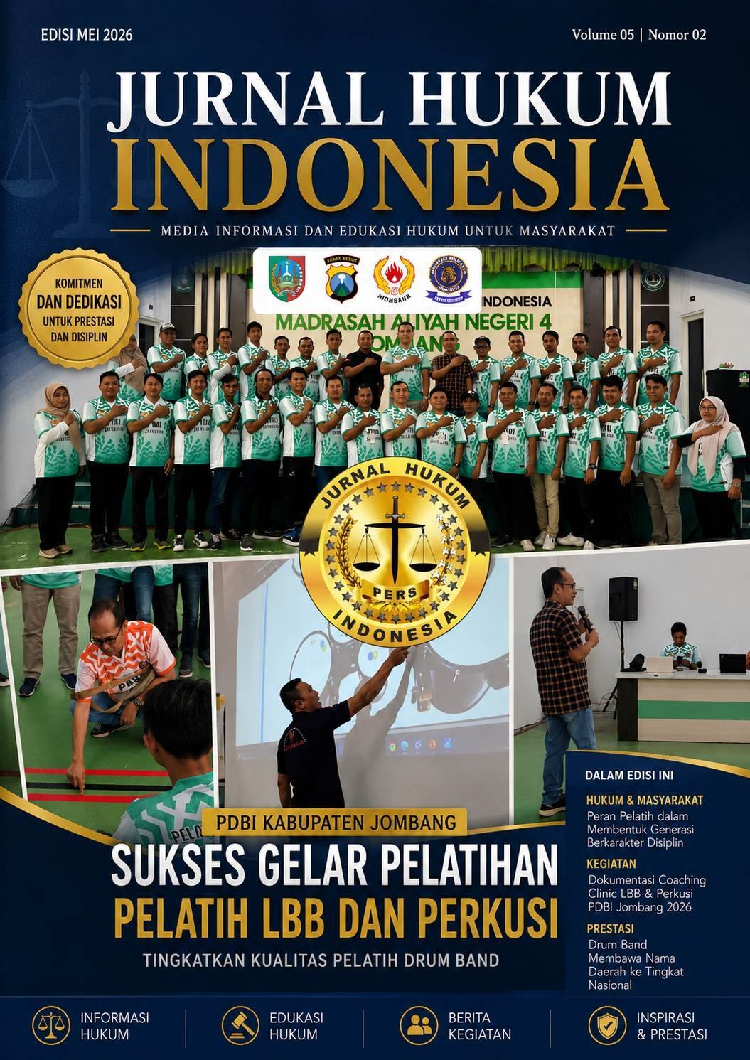 PDBI Kabupaten Jombang Sukses Gelar Pelatihan Pelatih LBB dan Perkusi, Tingkatkan Kualitas Pelatih Drum Band