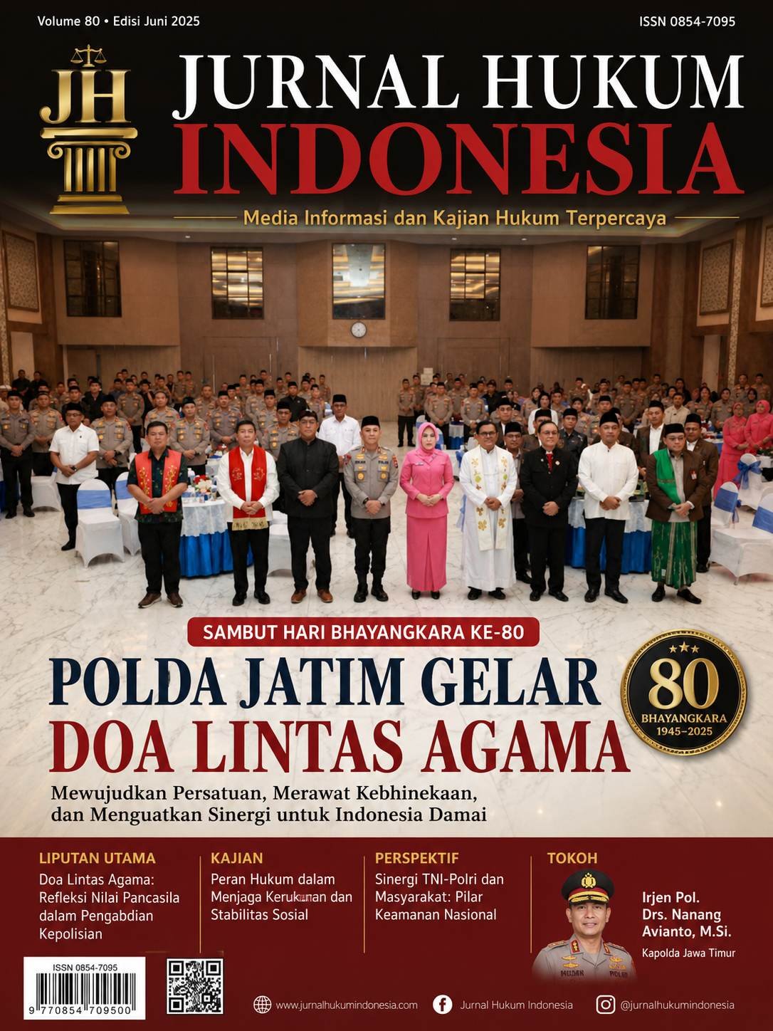 Sambut Hari Bhayangkara ke 80, Polda Jatim Gelar Doa Lintas Agama –