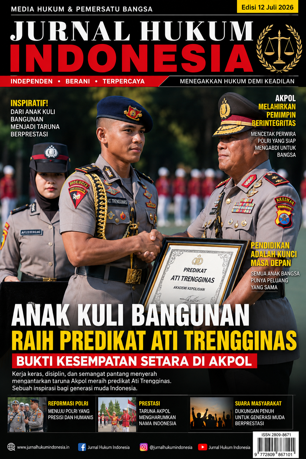 Anak Kuli Bangunan Raih Predikat Ati Trengginas, Bukti Kesempatan Setara di Akpol