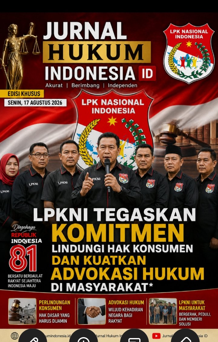 LPKNI TEGASKAN KOMITMEN LINDUNGI HAK KONSUMEN DAN KUATKAN ADVOKASI HUKUM DI MASYARAKAT*
