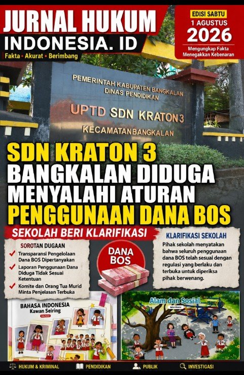 SDN Kraton 3 Bangkalan Diduga Menyalahi Aturan Penggunaan Dana BOS, Sekolah Beri Klarifikasi