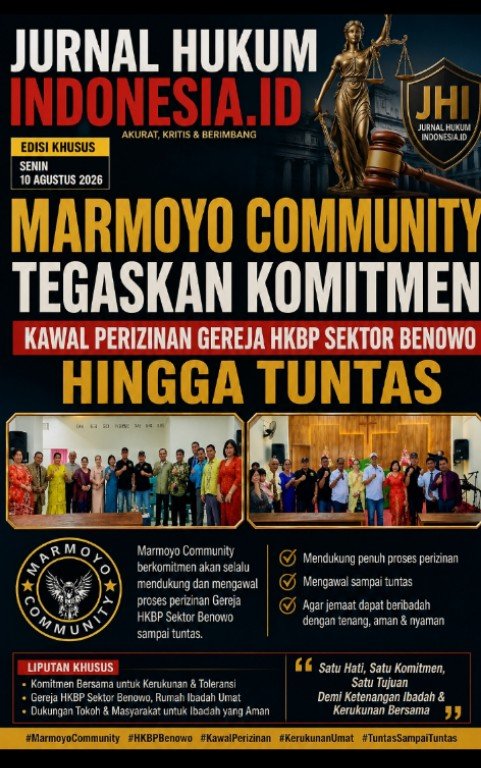 Marmoyo Community Tegaskan Komitmen Kawal Perizinan Gereja HKBP Sektor Benowo Hingga Tuntas