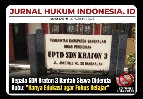 Kepala SDN Kraton 3 Bantah Siswa Didenda Rp 10 Ribu: “Hanya Edukasi agar Fokus Belajar