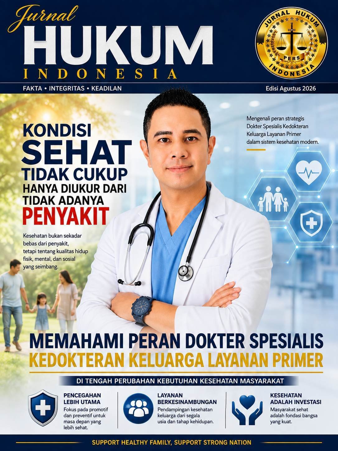 Kondisi Sehat Tidak Cukup hanya diukur dari Tidak Adanya Penyakit Memahami Peran Dokter Spesialis Kedokteran Keluarga Layanan Primer di Tengah Perubahan Kebutuhan Kesehatan Masyarakat